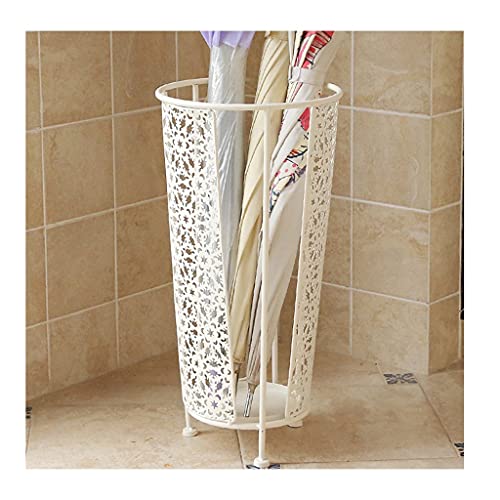 Porte-parapluie blanc creux design pour garder un porche et une maison au sec