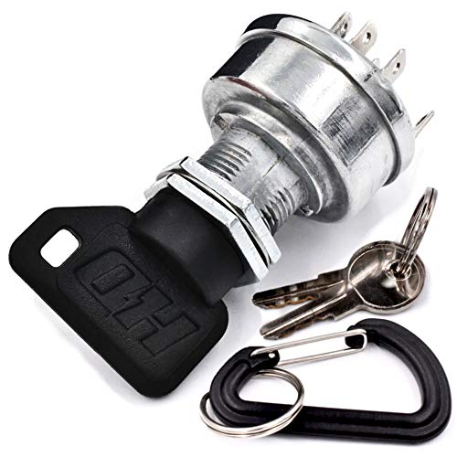 HD Switch Starter Ignition Key Switch Replaces Ariens 04331600 with 3 Keys & Free Carabiner