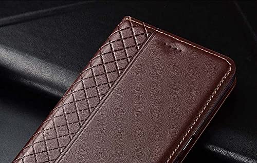Funda para iPhone 13 con tapa de cuero limón y tarjetero magnético integrado 6