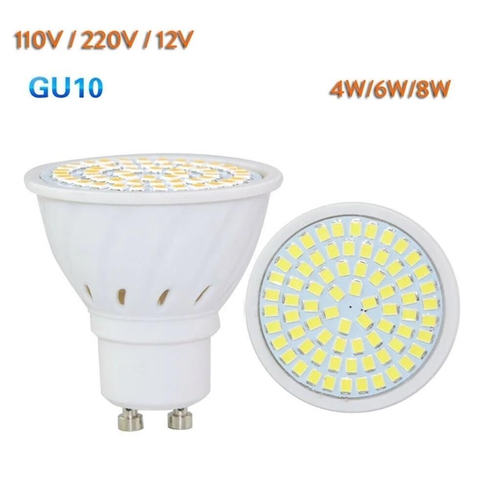 YSJX lighting, Paquete de 30, bombilla LED AC220V GU10 36/54/72LEDS Lámparas Gu10 Lámparas de luz de la mancha(Neutral White,6w)