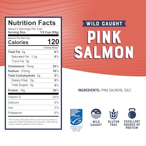 Image of Bumble Bee Pink Salmon, Wild | Premium Quality | 14.75 oz | Pack of 3