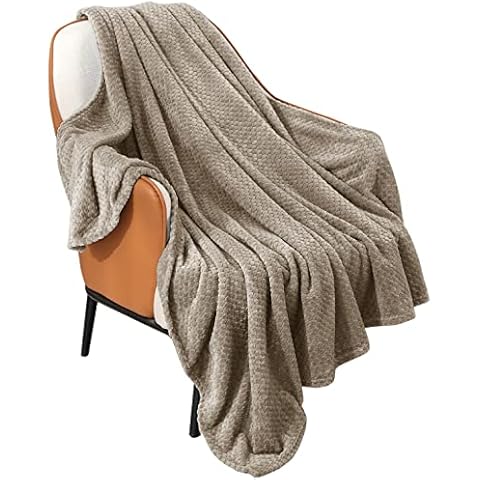 CozyLeep Fleece Blanket Throw Blanket Camel Cover