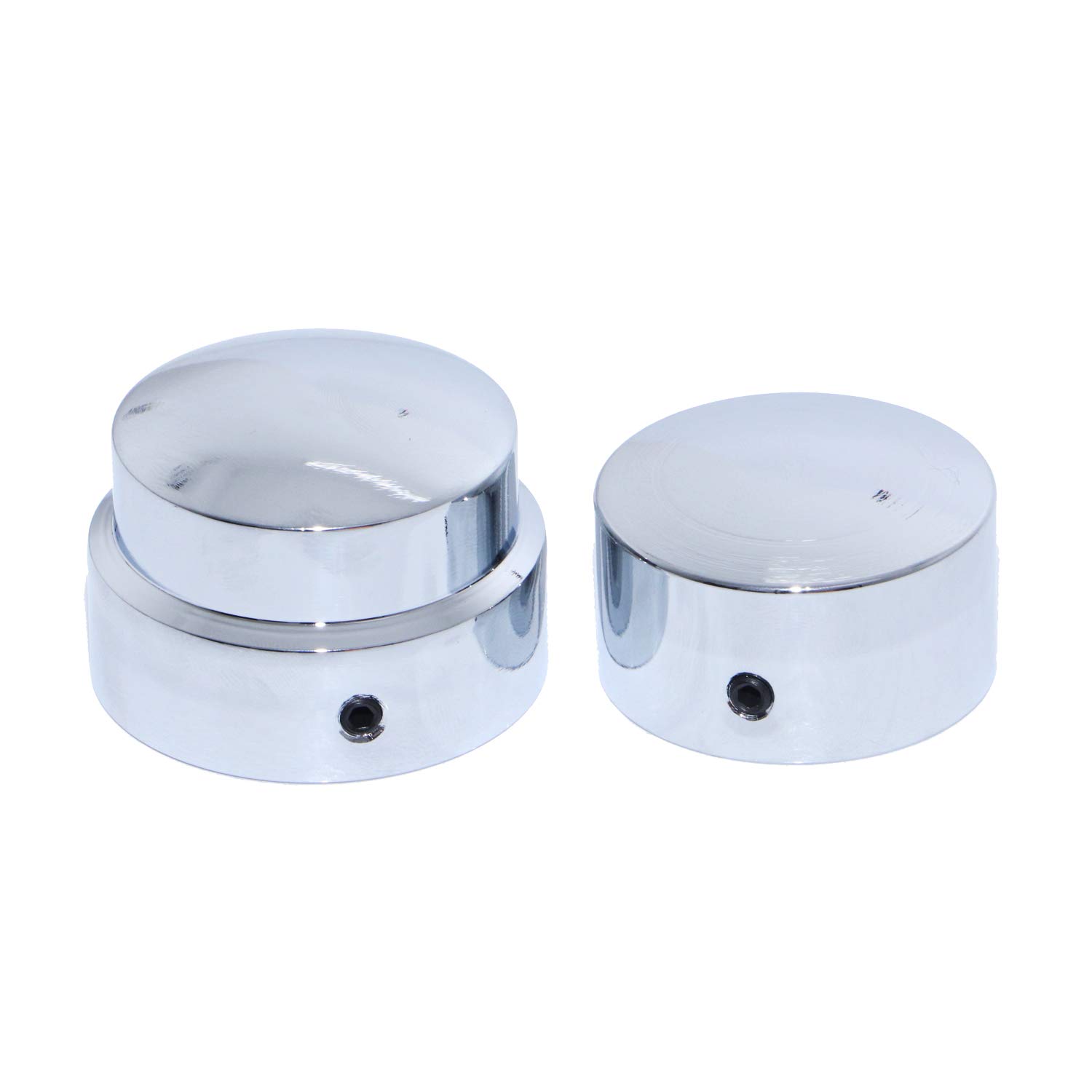 Chrome Rear Axle Nut Cover Cap Sets for Harley 2015-Later XG 2008-Later XL Dyna