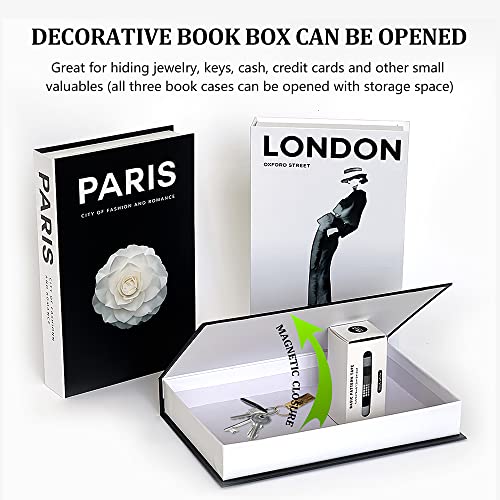 Ustotop Decorative Books Set, Storage Box For Entry Table, Decorative Stacked Books Decor, Shelf Decor Accents Decorative Books, Decor Books For Home Decor, Faux Books For Decoration Home, Office #TOP1