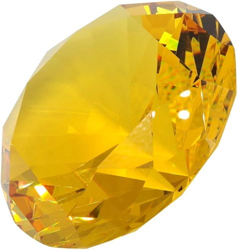 Miniatura 6 de TRIPACT - Pisapapeles de cristal con forma de diamante, color original, 3.937 in, grado 03