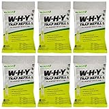 RESCUE! Non-Toxic Wasp, Hornet, Yellowjacket Trap (WHY Trap) Attractant Refill - 2 Week Refill - 6 Pack