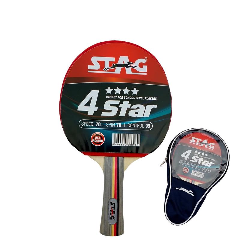 Stag Global 4 Star Table Tennis Racquet (B0CJC96QDK) Amazon Price History, Amazon Price Tracker