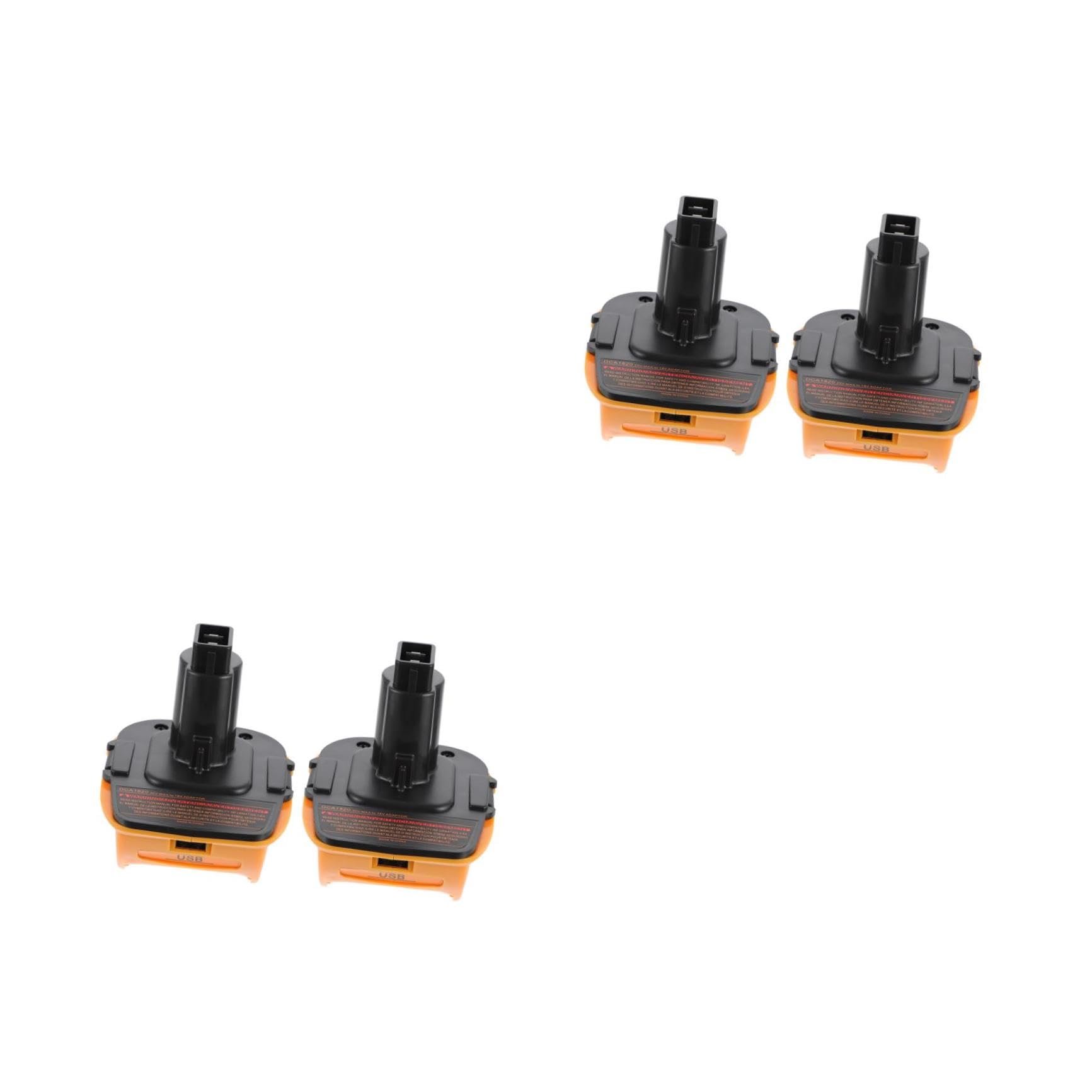 Tofficu 4 Set Adattatori Per Batterie Caricabatteria Portatile Adattatore Per Caricabatterie Doppio Adattatori Convertitori Per Batterie Convertitore In Abs