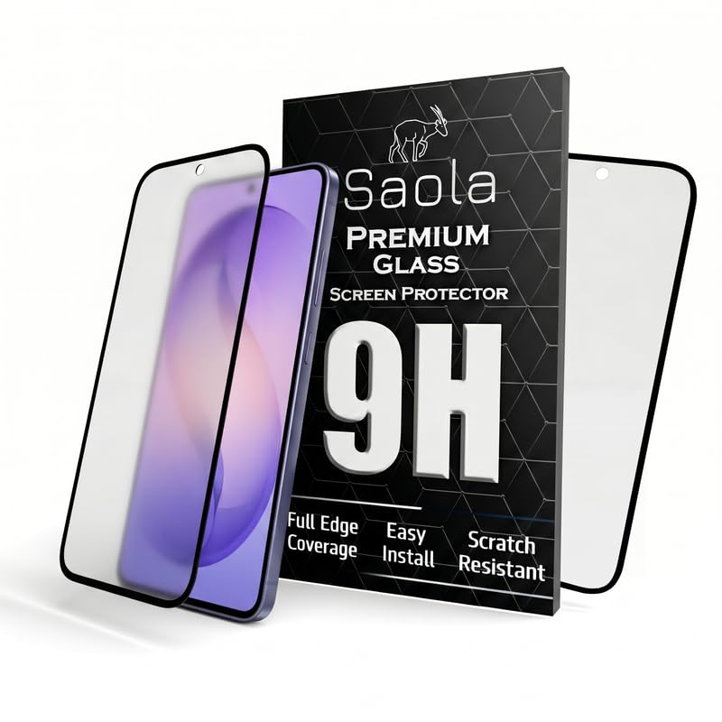 Image of Saola HD Matte Tempered Glass With 18H Hardness For Samsung Galaxy S26+ (PACK OF 1) with Hassle-less Installation Kit. Full screen Coverage. 6.7 inch