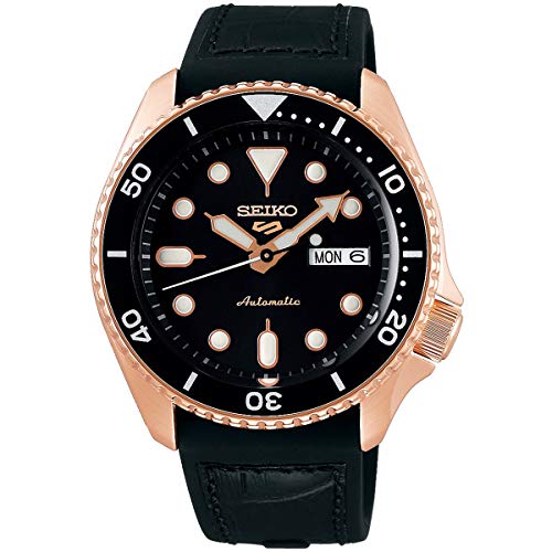 [�Z�C�R�[] SEIKO 5 SPORTS �������� ���J�j�J�� ���ʌ��胂�f�� �r���v �����Y �Z�C�R�[�t�@�C�u �X�|�[�c SRPD76K1 ���[�Y�S�[���h×�u���b�N [���s�A���i]