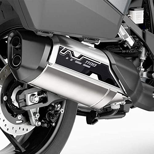 labelbike - Autocollant 3D en résine Gel pour Silencieux de Moto Compatible avec Honda NT1100 2022-2023 Cover