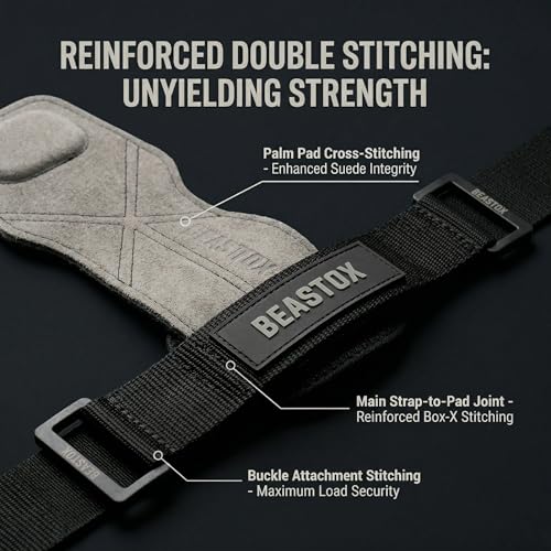 Image of Performance Lifting Straps, Premium Suede, Deadlifts, Rows, Pull-Ups, Weightlifting