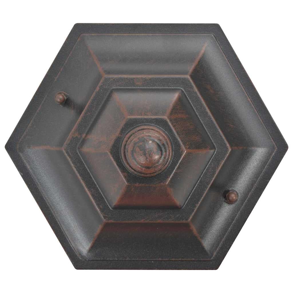 vidaXL Lampy ogrodowe, 110 cm, E27, aluminium, 6 szt., brązowe