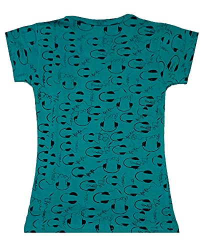 Image of indi weaves Girls Printed Cotton Half Sleeves Tshirts (Pack of 3)