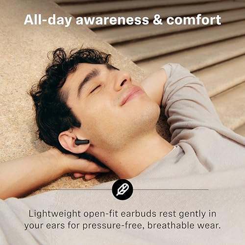 Image of Sennheiser ACCENTUM Open Wireless Earbuds, Bluetooth, 28hr Battery, Black