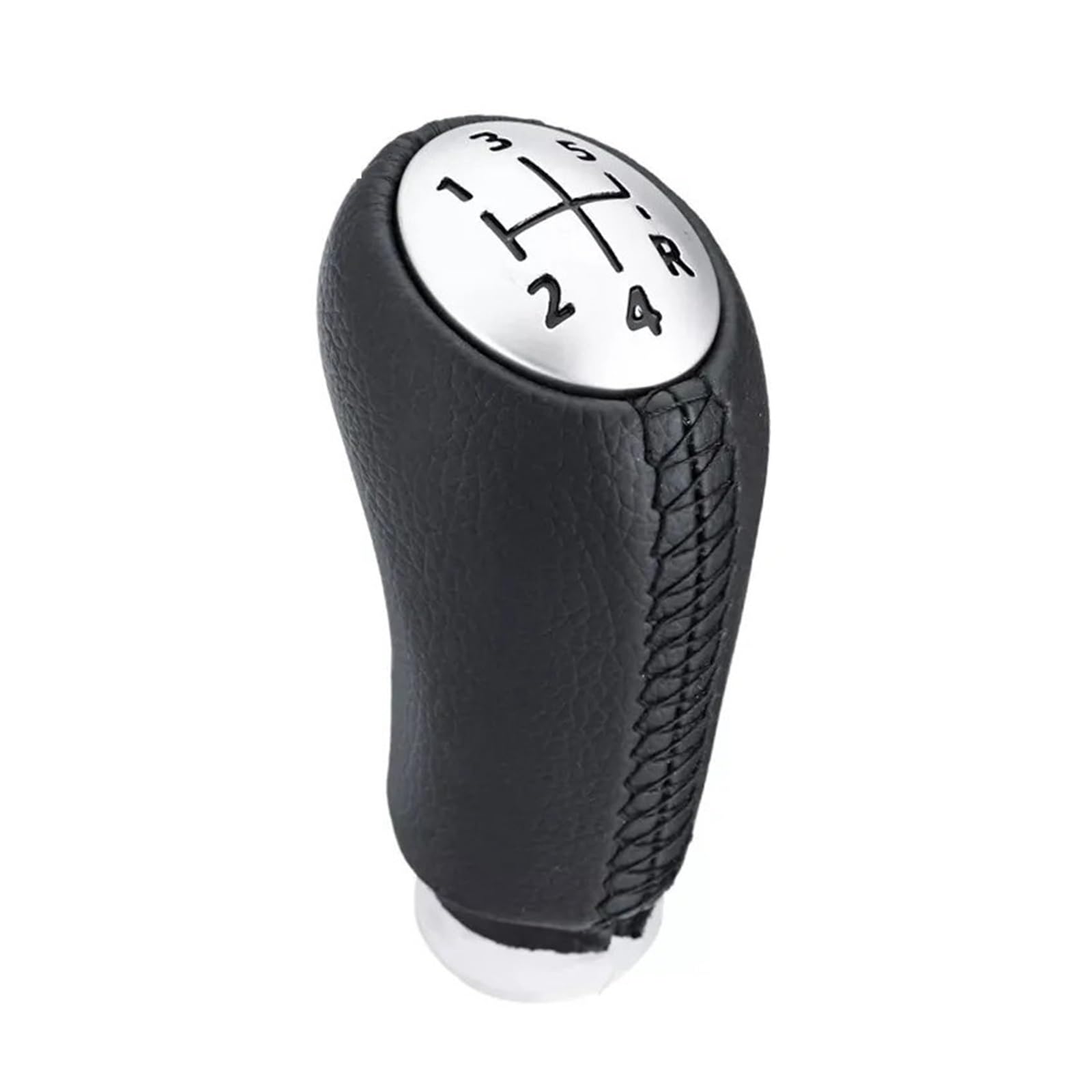 Rbevcrr Matte Black Stitch Car Shift Lever Knob For Scenic Ii Mk2 For Megane 2 Mk 2 Mk For Clio Iii Mk3 Mt Shifter Stick Headball Pen Ball Matte Chromed Stick Shifter Pen(Matte Black Stitch)