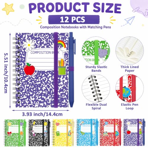 Notebook A6 espiral set de regalos para profesores y premios escolares 2