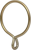 Vista 6 de Ivilon Anillos de cortina con ojales, anillo de 1.7 pulgadas para ganchos de cortina, juego de 14 unidades, oro cálido