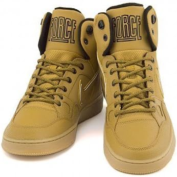 Amazon ナイキ Nike メンズ ハイカット スニーカー 撥水 雨 雪 靴 サンオブフォースミッドウィンター Son Of Force Mid Winter ウィート ウィート ブラック ガムライトブラウン 31 0cm スニーカー