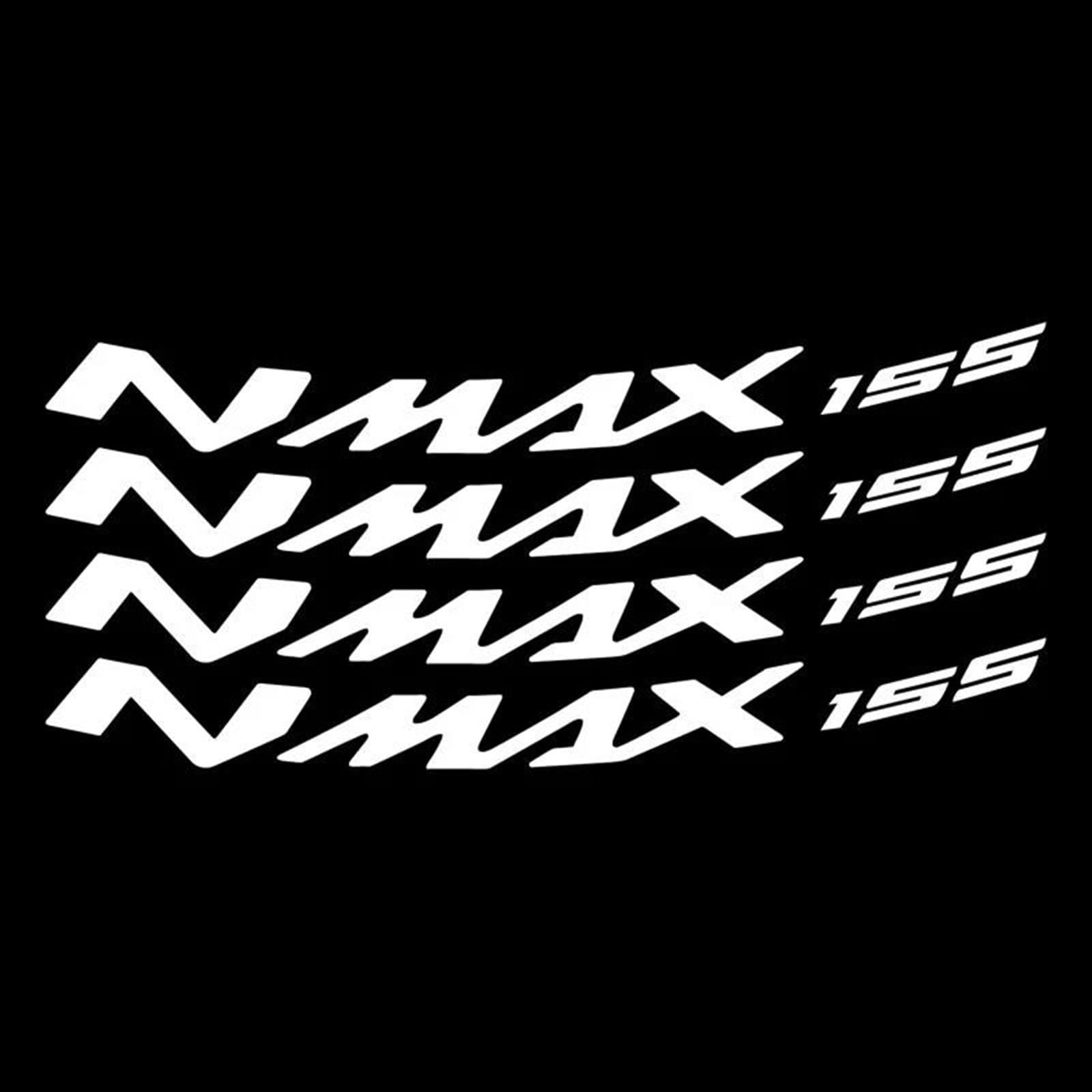 Motorcycle Reflective Rim Edge Stripes Wheel Stickers for Yamaha N MAX NMAX 155 Nmax155 Decorative(Color18)