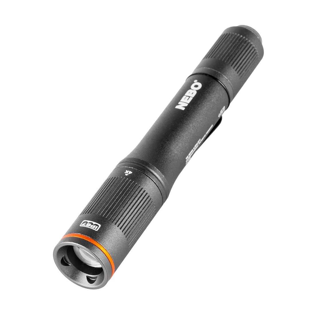NEBO Columbo 100 Lumen LED Pen Torch - Linterna LED de Bolsillo Con Batería - 3 Modos de Iluminación, 4,​5 Horas de Batería, Clip de Bolsillo, Zoom Variable y Diseño Impermeable