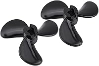 Vista 1 de Dilwe Hélices de barco RC, plástico submarino CW CCW 3 cuchillas RC barco fuera de borda hélices apoyos 0.157 in eje