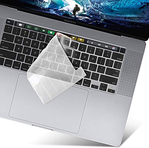 MXVOLT Ultra Thin TPU Keyboard Cover Skin for New MacBook pro 16 inch 2019 2020 Release A2141 with Touch bar and Touch ID (Transparent) (B08L71DRMN) Amazon Price History, Amazon Price Tracker