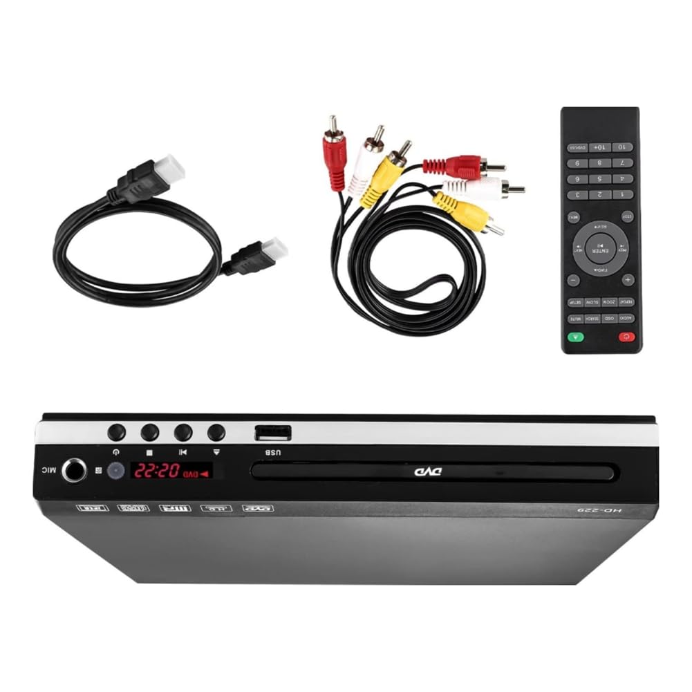 DVD-229 HD 1080p USB Remote VCD CD Media Player-Maschine Home DVD Box Multimedia Player EU-Platte