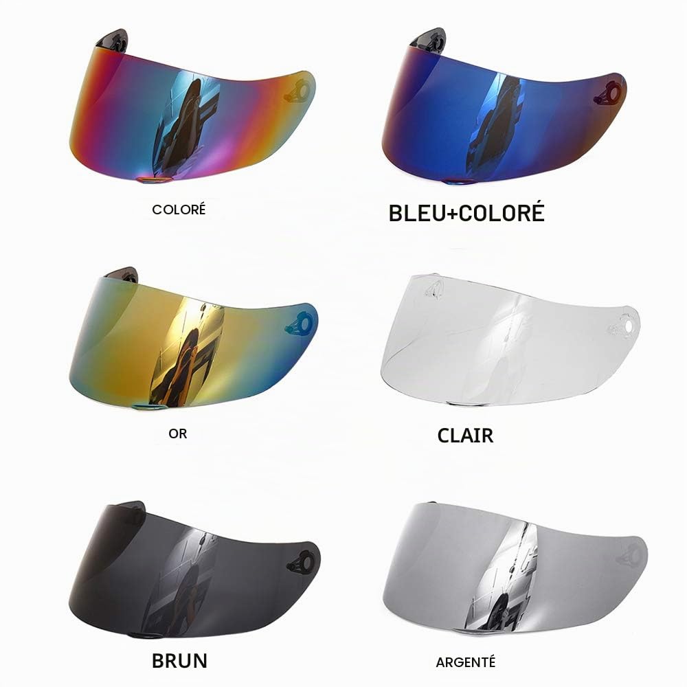 lentille, Visière de Casque de Protection Contre Le Vent Moto Ajustement Complet pour AGV K1 K3SV K5