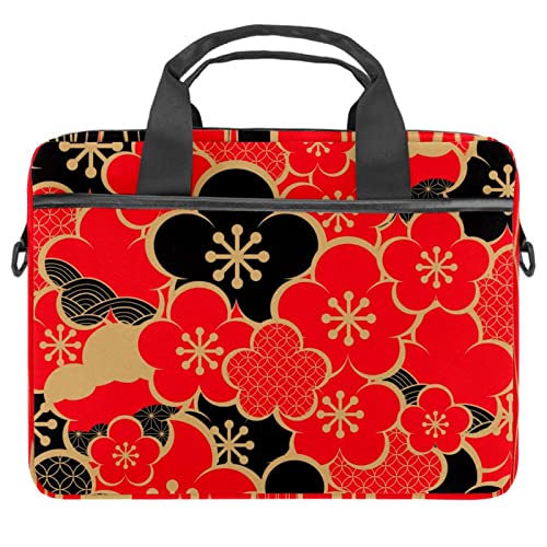 Sacoche PC 13,3 pouces à fleurs japonaises pour le bureau et café