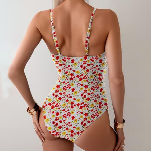 Maillot de bain femme col V vert taille S pour vos journées ensoleillées