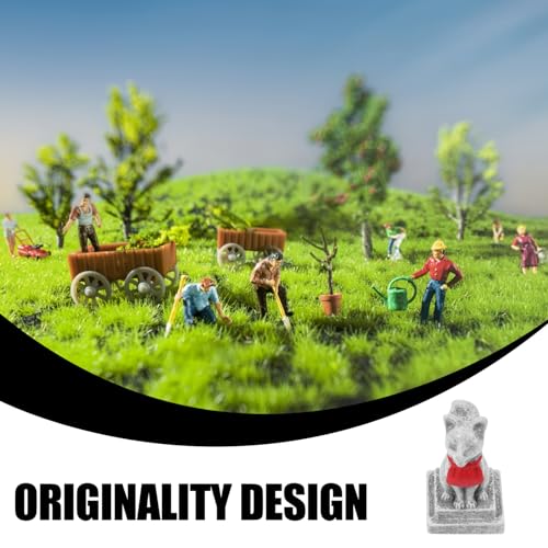 Estatuas de Zorros Sagrados Inari Kit de Resina 2 Piezas miniatura 5