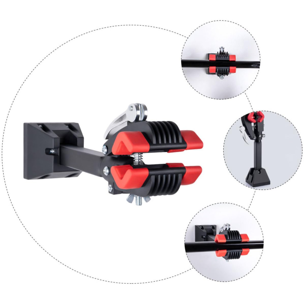 Wandhalterung Fahrradhaken aus Metall für Fahrradmontage | Leichte Hängekonstruktion, Glatte Oberfläche, Schlichtes Design mit Klaren Linien