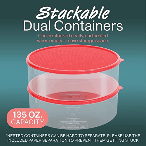Houzzkingz Usa 10PC-1 Pie Carrier Cake Storage Container With Lid | 10.5 Inch Large Round Plastic Cupcake Cheesecake Muffin Flan Cookie Airtight Tortilla Holder thumb #3