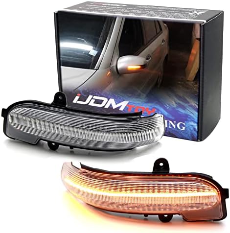 X AUTOHAUX LED Side Mirror Turn Signal Lights For Dodge Ram 1500/2500/3500 (2010-2018) - Amber, Black Lens, Pair - View #3