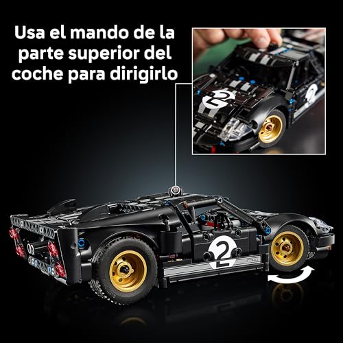 Miniatura 5 de LEGO Technic Coche de Carreras Ford GT40 MKII de 1966 - Maquetas para Construir para Adultos - Coche de Colección con Motor V8 para Montar y Detalles - Regalo para Hombres y Fans del Motor 42223