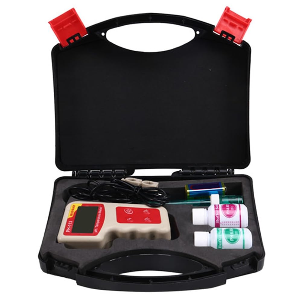 Udsknv[Ksl As Shown Automatic Calibration Portable Ph Meter Temperature Monitor Ph-113 Ph Meter Monitor