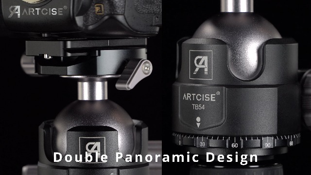 Testa A Sfera Per Treppiede ARTCISE KB55 - Carico 40 Kg, Metallo, 3 Piastre Sgancio Rapido - Foto 6