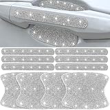 10 pcs Bling Diamond Car Door Handle Stickers, Bling Car Accessories for Women, Universal Rhinestone Crystal...