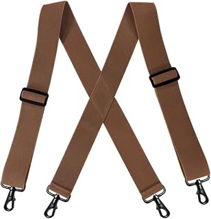 FENSIR® Elastic Men's 4 Hook Suspenders with 5CM Wide Straps Adjustable Trousers Braces Price In India