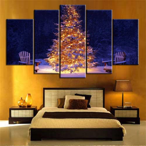 Diamond painting adultes Sapin de Noël grand format 5 pièces