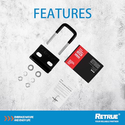 RETRUE Hitch Tightener, Anti Rattle Hitch Stabilizer for 1.25" and 2" Hitches Heavy Duty Hitch Clamp Protective Double Coating, Reduce Movement from Hitch Trailer Bike Rack Tray All Black - Image 8