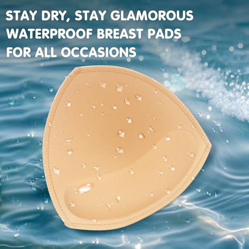 Image of BeaGirl Waterproof Swimsuit Bra Pad Inserts 4 Pairs,Push up Sewn Padded Bathing Suit Insert for Swimsuits Sport Bikini