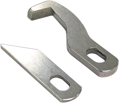 MILLEPUNTI Serger Blades 2PCS for MLD42, Upper & Lower Blades Set, Replacement for Singer S14-68/69/77/78/79, Necchi OV234, Pfaff 1450OL, Durable & Long-Lasting