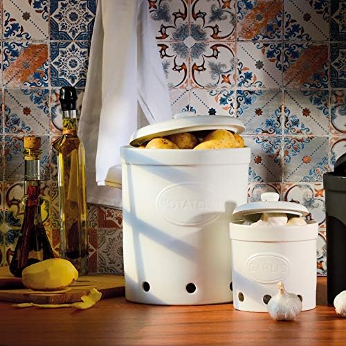BIA Potato Storage Jar, White