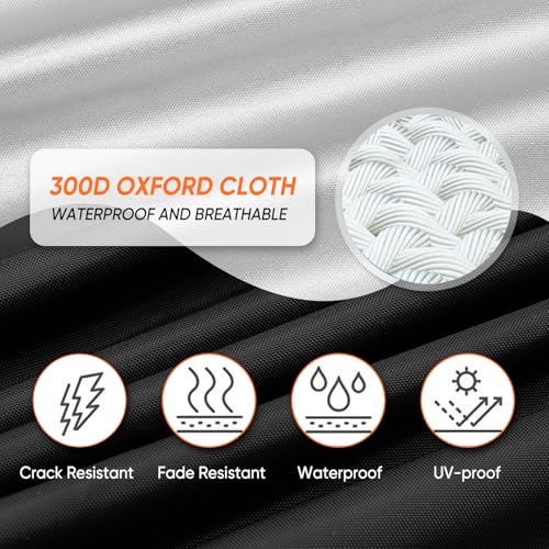 Image of Cab Cover for Jeep Gladiator JT 2019-2026 - All Weather Waterproof Gladiator Half Car Cover,Outdoor Jeep Cab Cover Rain Covers for Sun Snow UV Protection with Door Zipper Windproof Straps