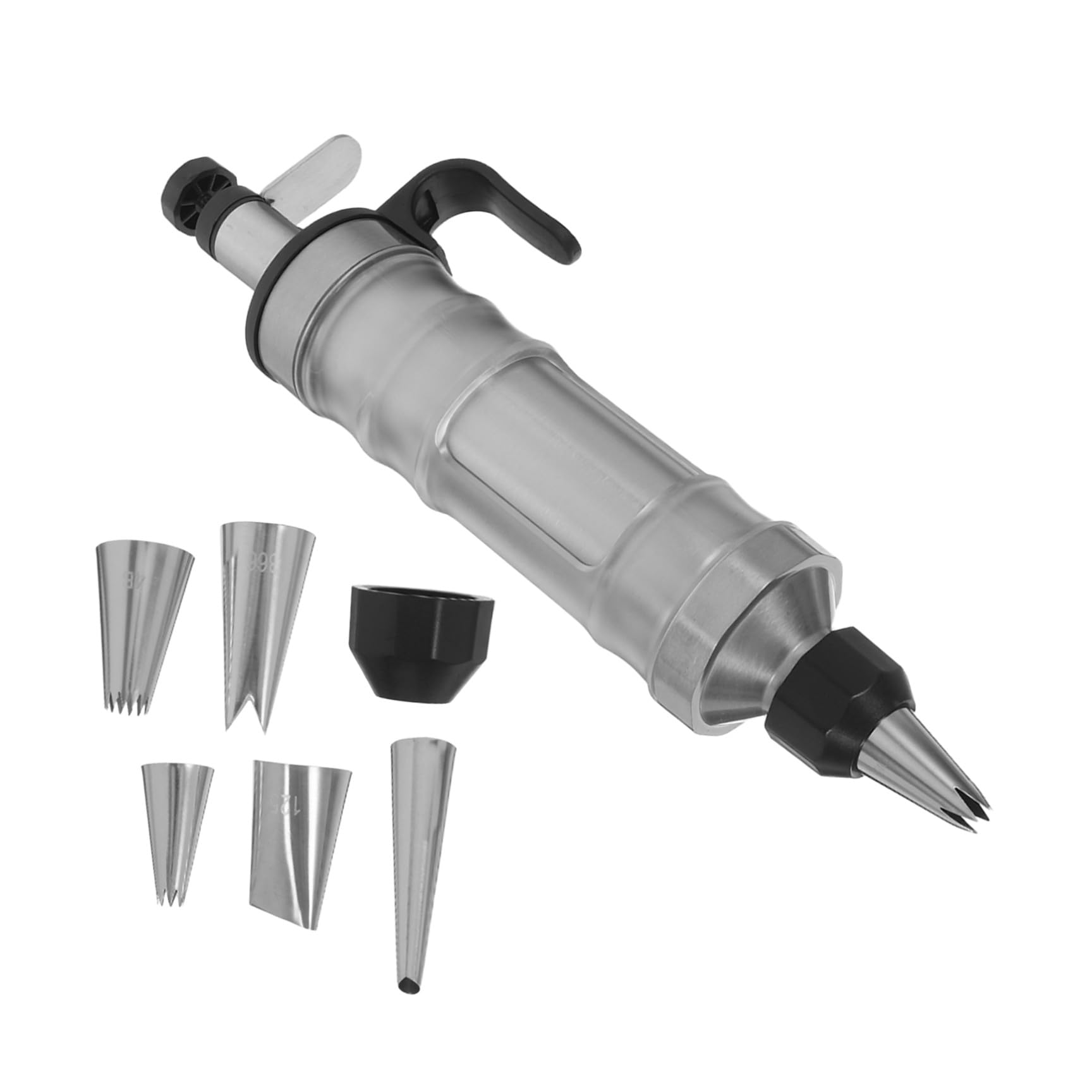 INOOMP Outil de Décoration de Gâteaux en INOX 1 Pièce Embouts Variés Détachables, Ustensile Pâtisserie pour Cupcakes et Biscuits, Accessoire Maison pour Décoration et Fabrication