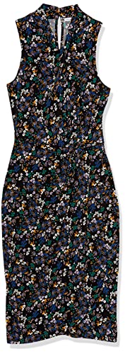Image of Amazon Essentials Women's Sleeveless Faux Wrap Dress with Crossover Twist Neck