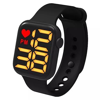 Angstrom Multi Colour Strap & Square Dial Digital LED Watch for Boys & Girls