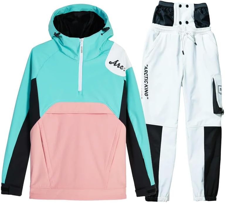 Men and Women Snow Suit Sets Snow Ski Costume Skiing Jackets and Pants Snowboard Jacket Pant Sets Ski Suit Pullover
